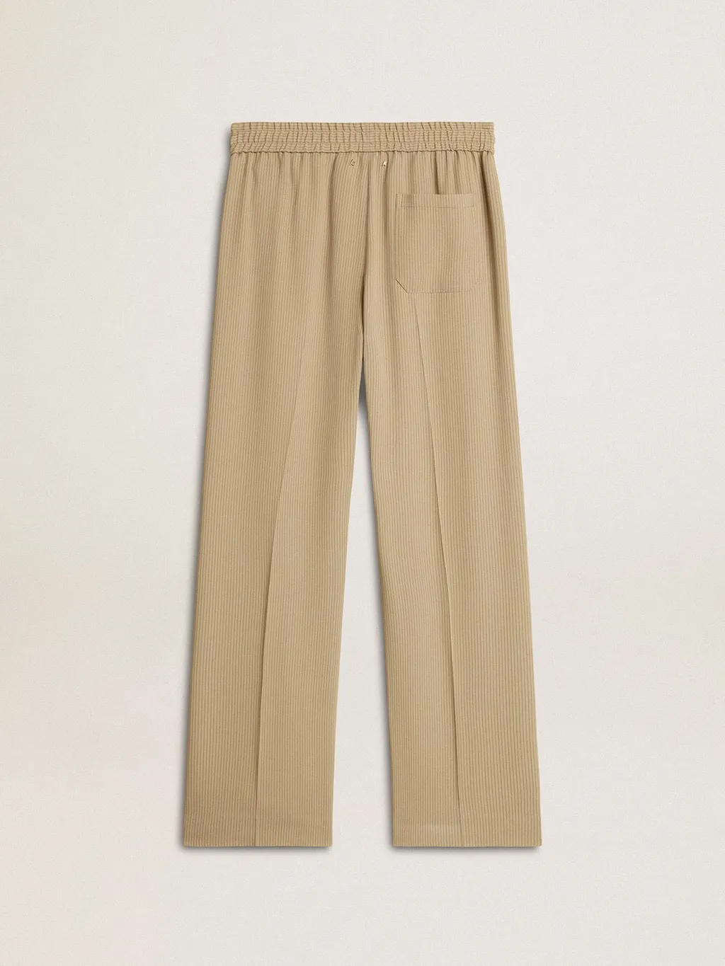 Straight-Leg Pleated Trousers