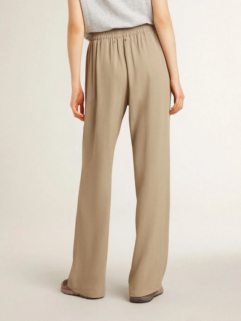 Straight-Leg Pleated Trousers