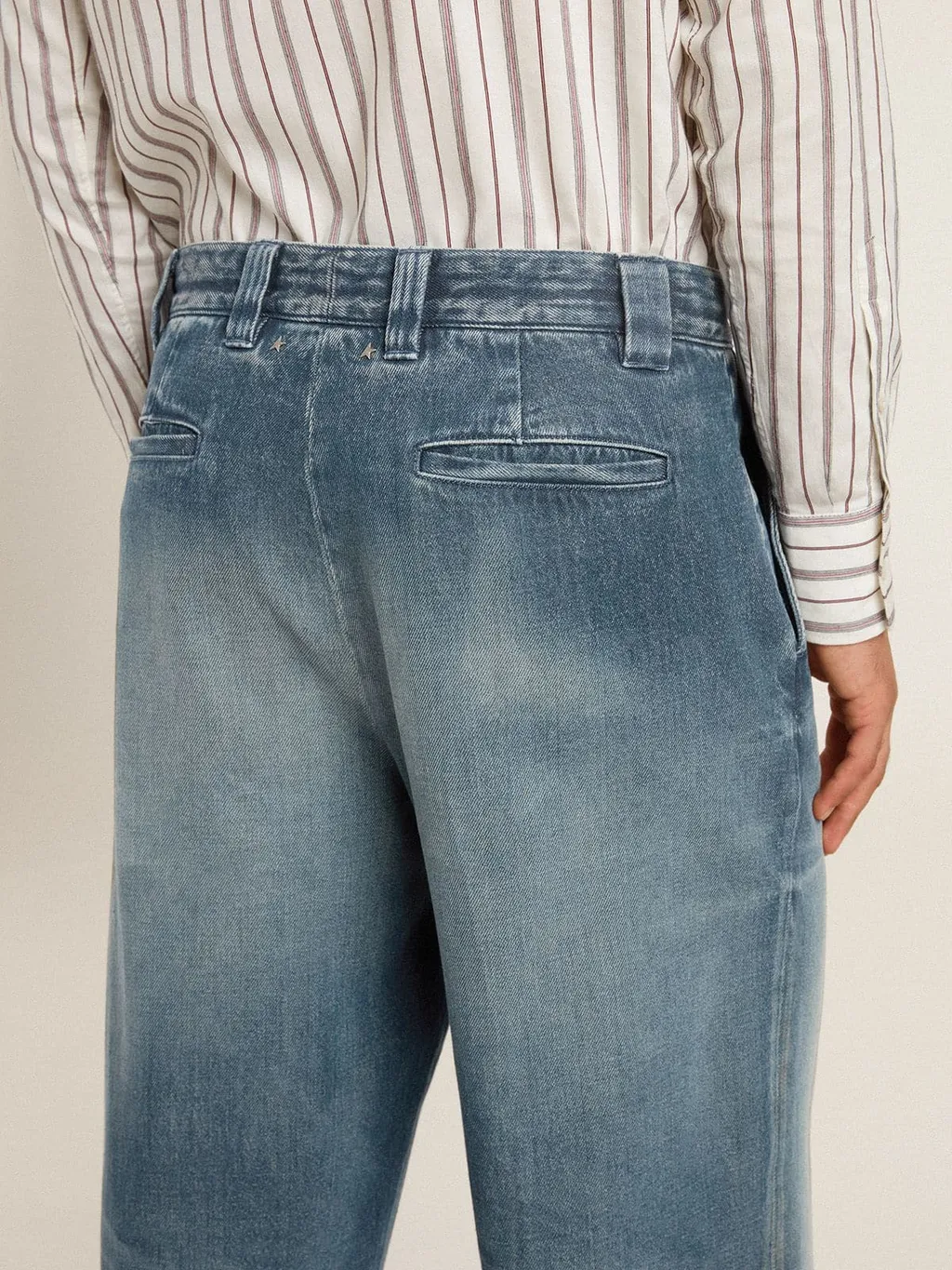 Straight-Leg Distressed Jeans