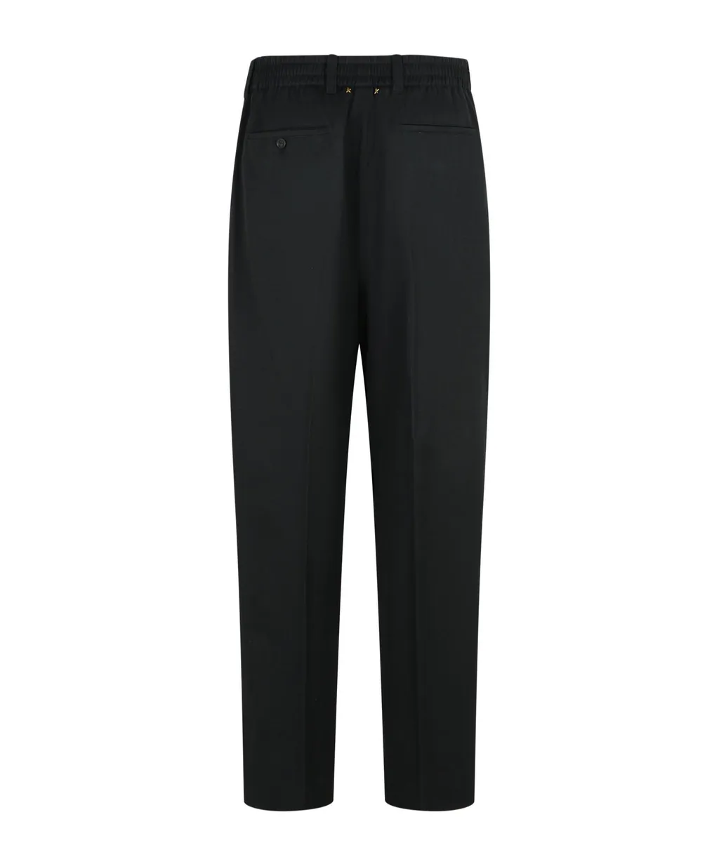 Pleated Straight Leg Trousers