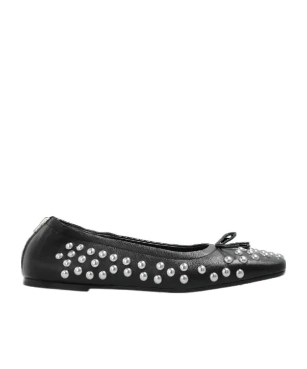 Stud Embellished Ballet Shoes