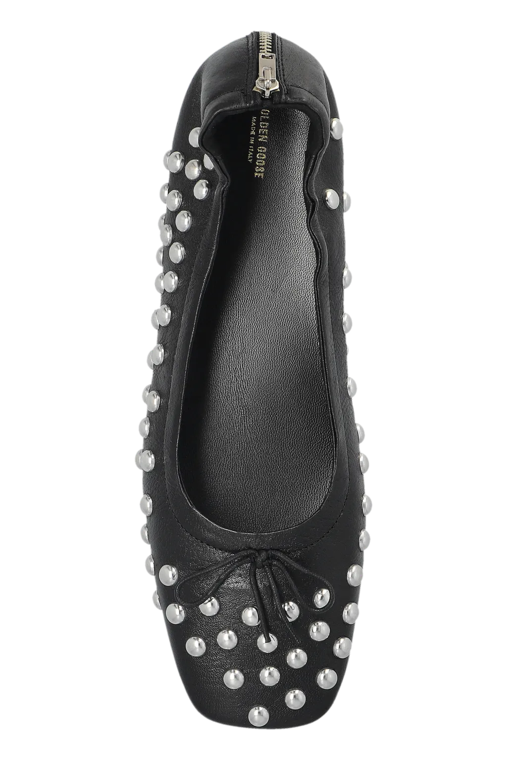 Stud Embellished Ballet Shoes