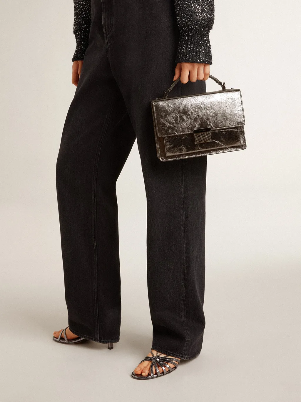 Venezia Foldover-Top Crossbody Bag