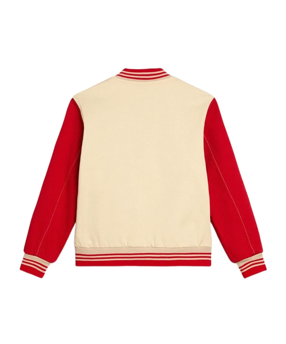 Chest Embroidery Bomber Jacket