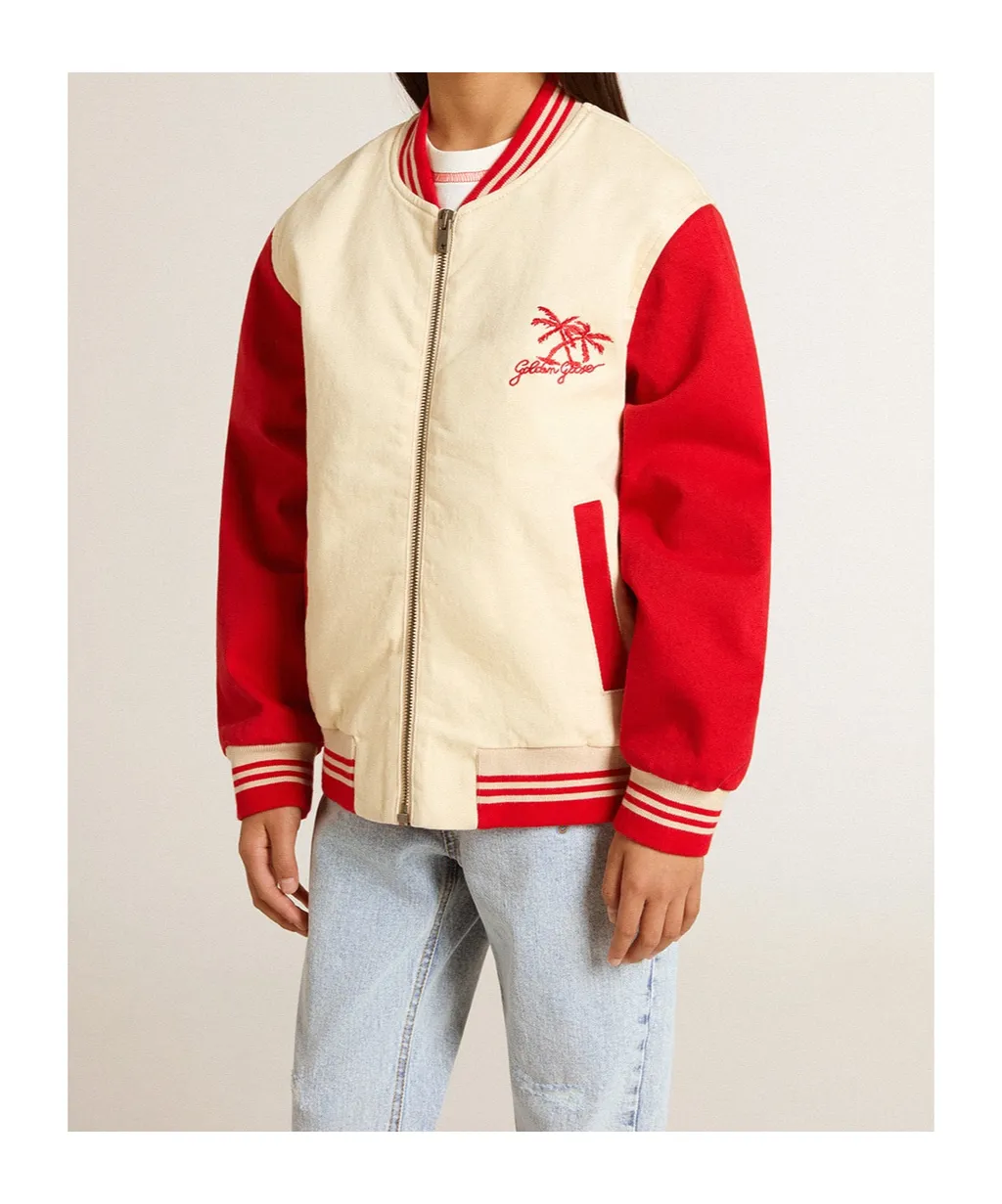 Chest Embroidery Bomber Jacket