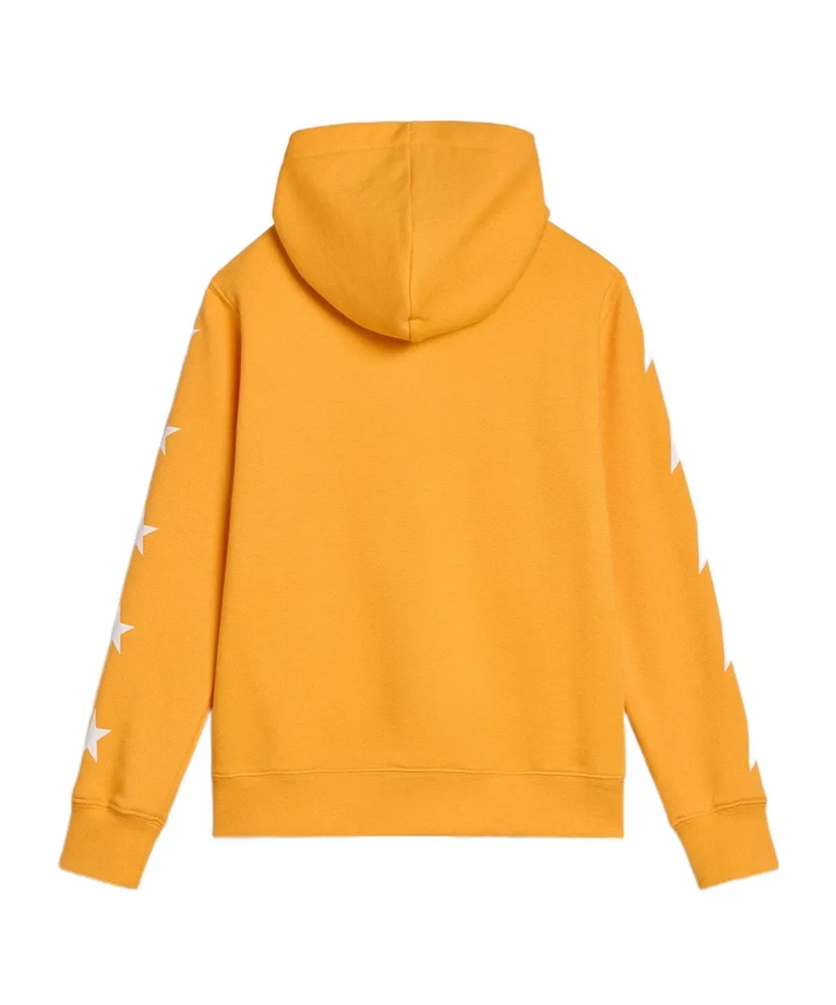 Star Printed Zipped Hoodie