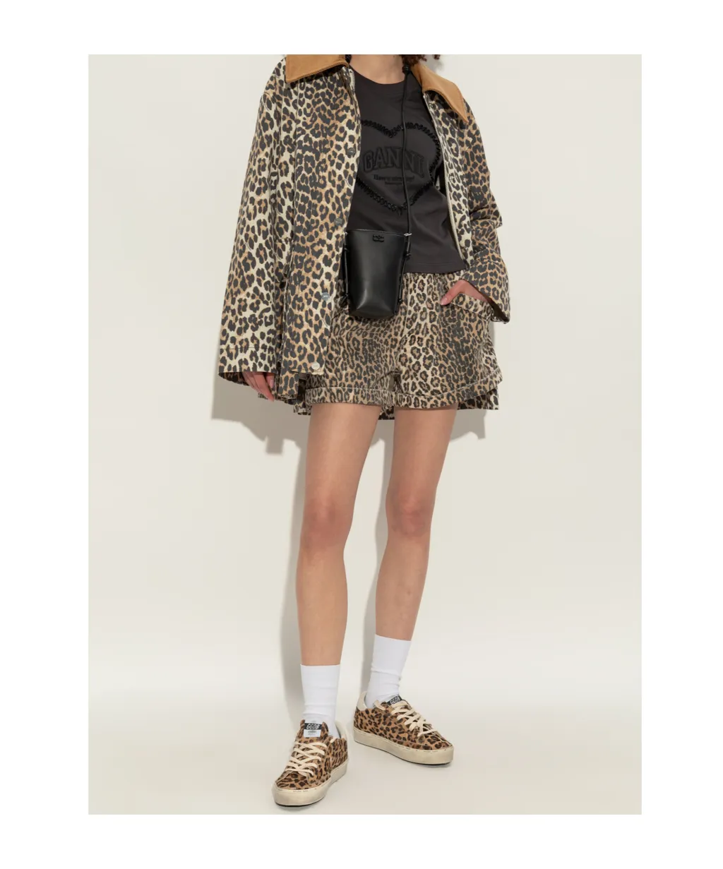 Hi Star Leopard Printed Sneakers
