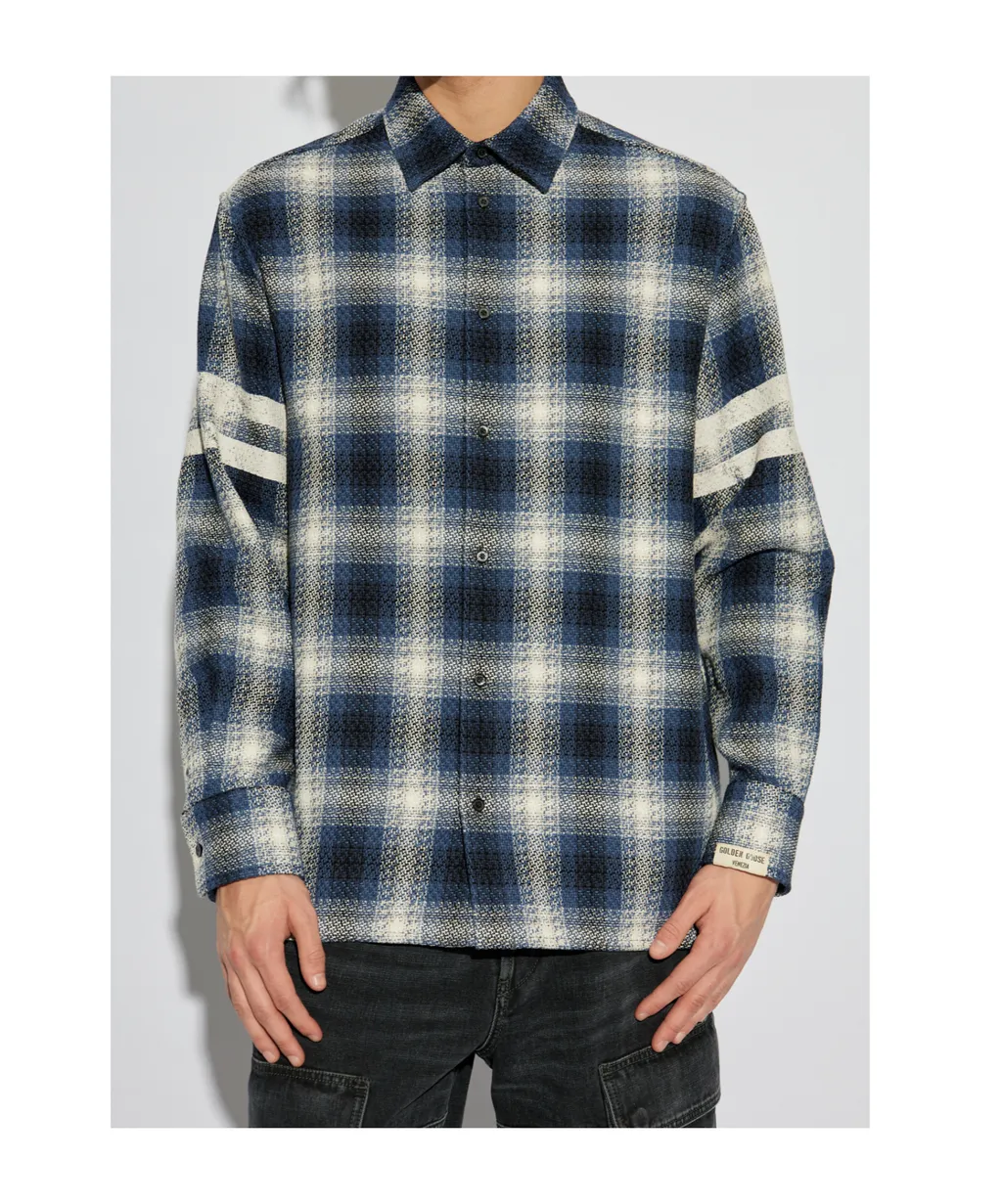 Checkered Button-Up Shirt