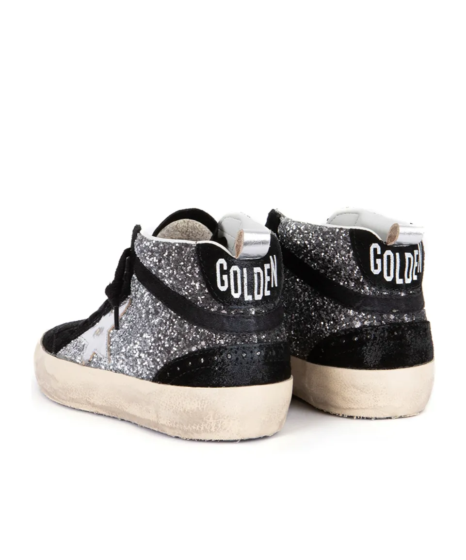 Glitter Mid-Top Sneakers
