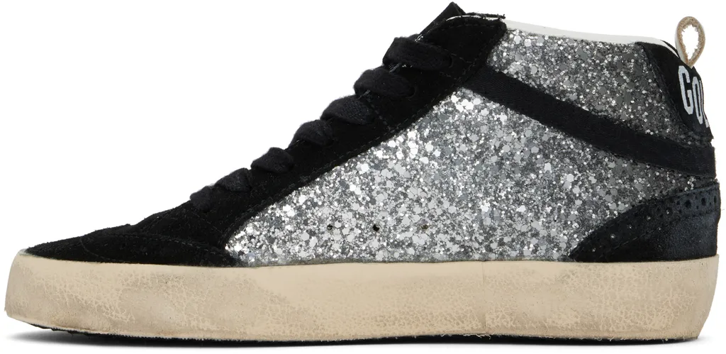 Glitter Mid-Top Sneakers