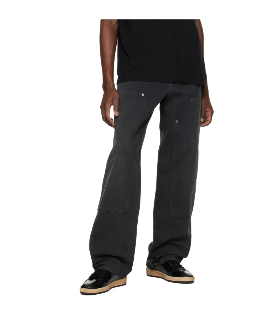 Straight Leg Distressed Pants