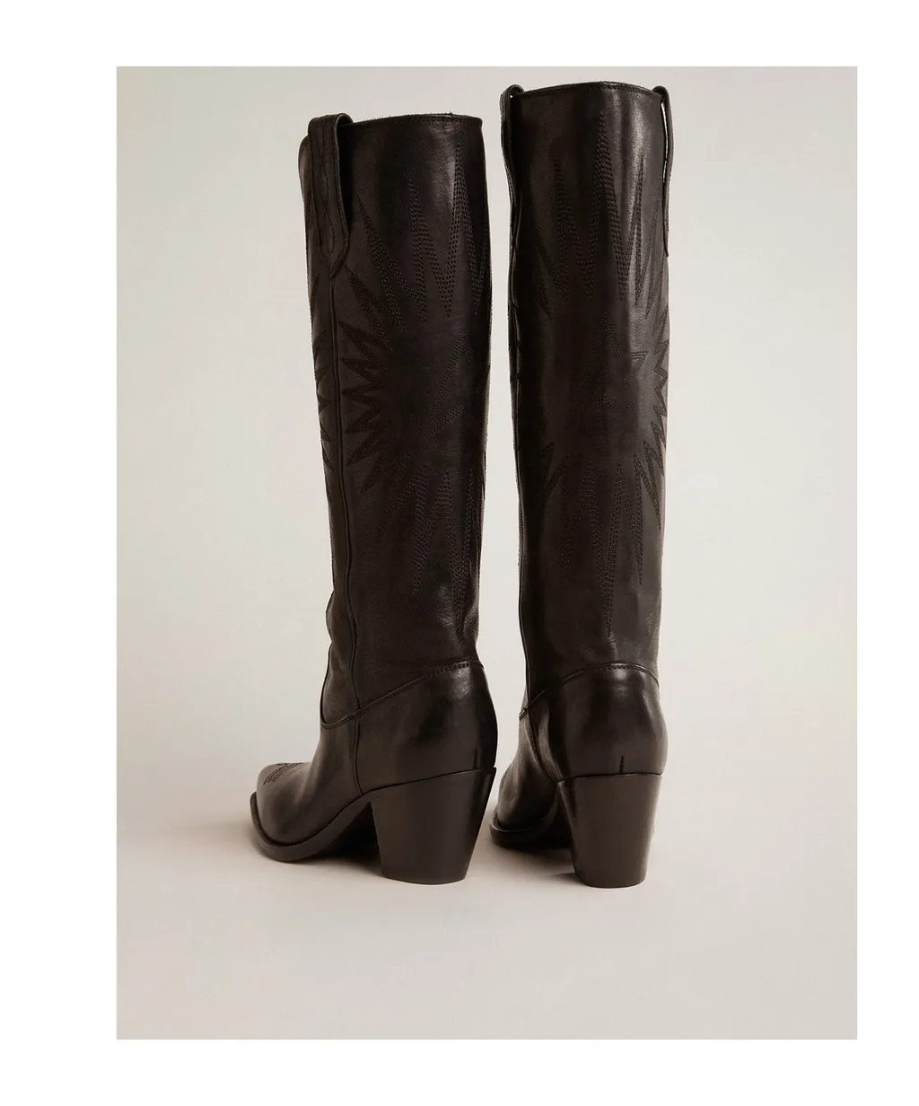 Pointed-Toe Cowboy Boots