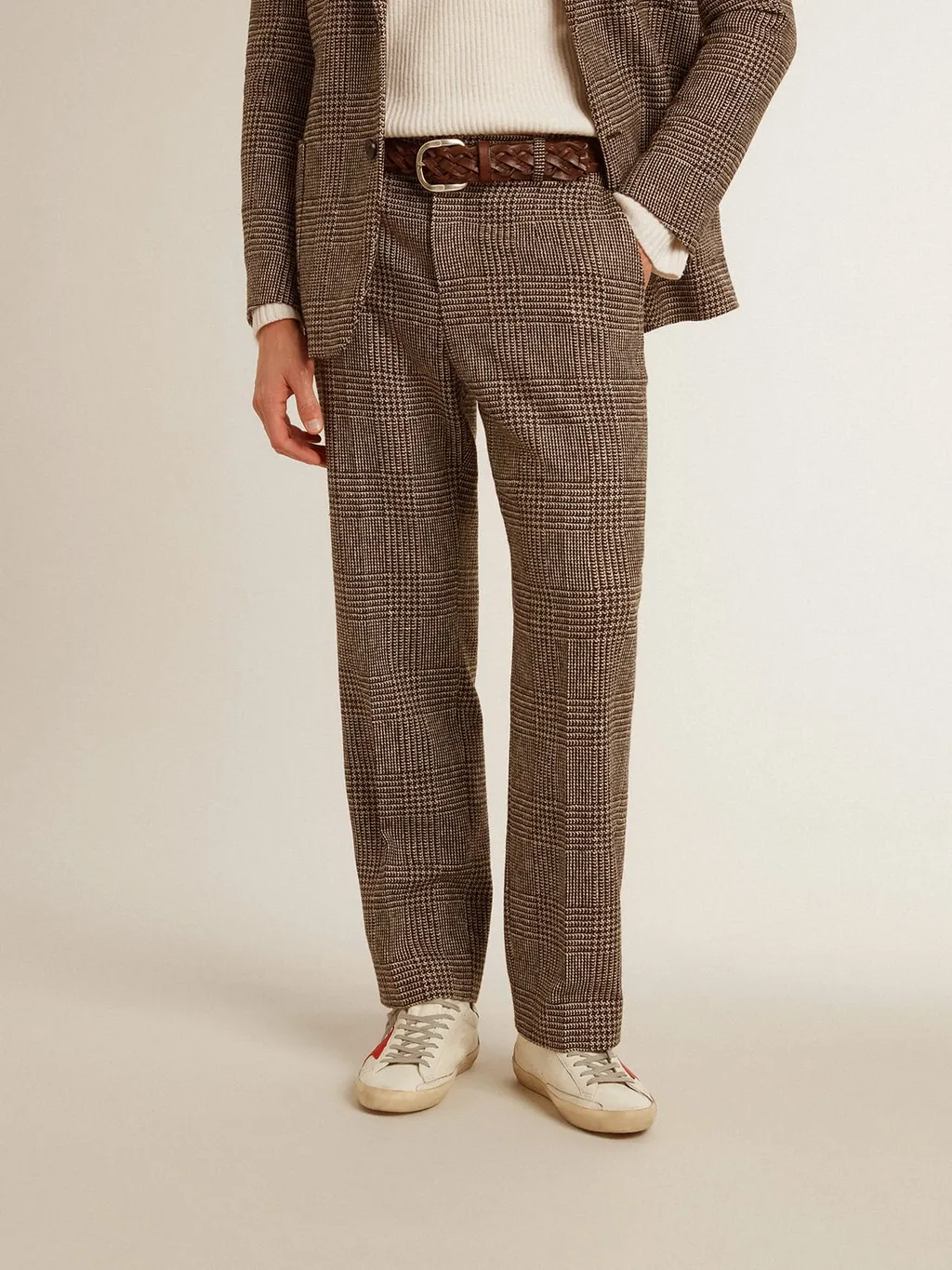 Mario Checked Tailored Trousers