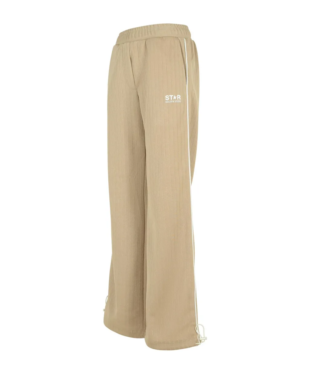 Striped Logo Printed Straight-Leg Track Pants