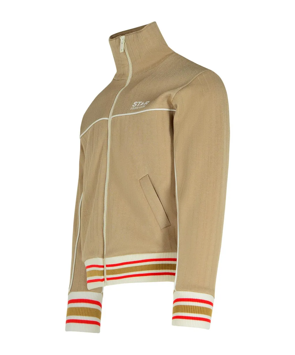 Logo Printed Zipped Track Sweatshirt
