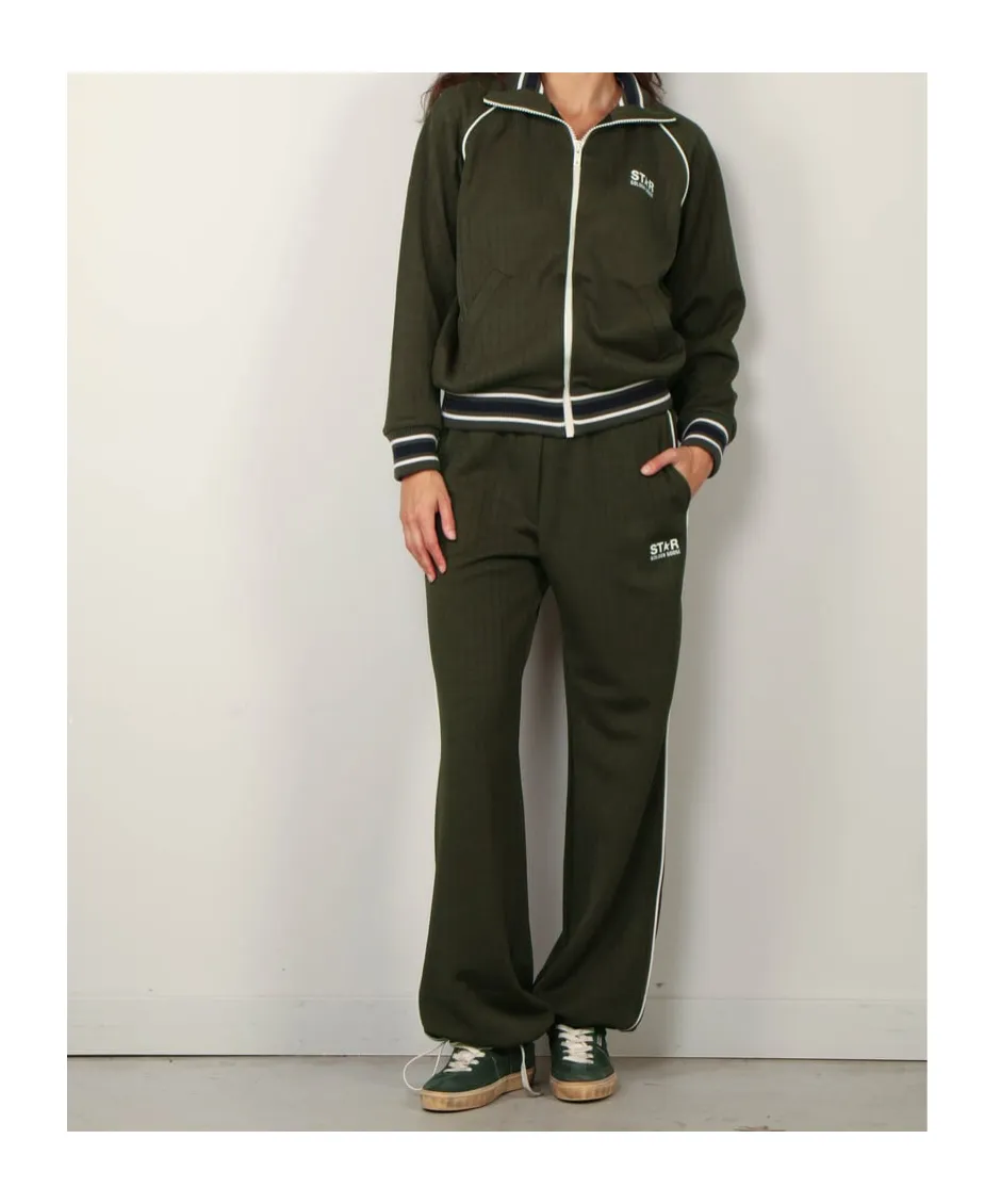 Logo Printed Zip-Up Sweatshirt