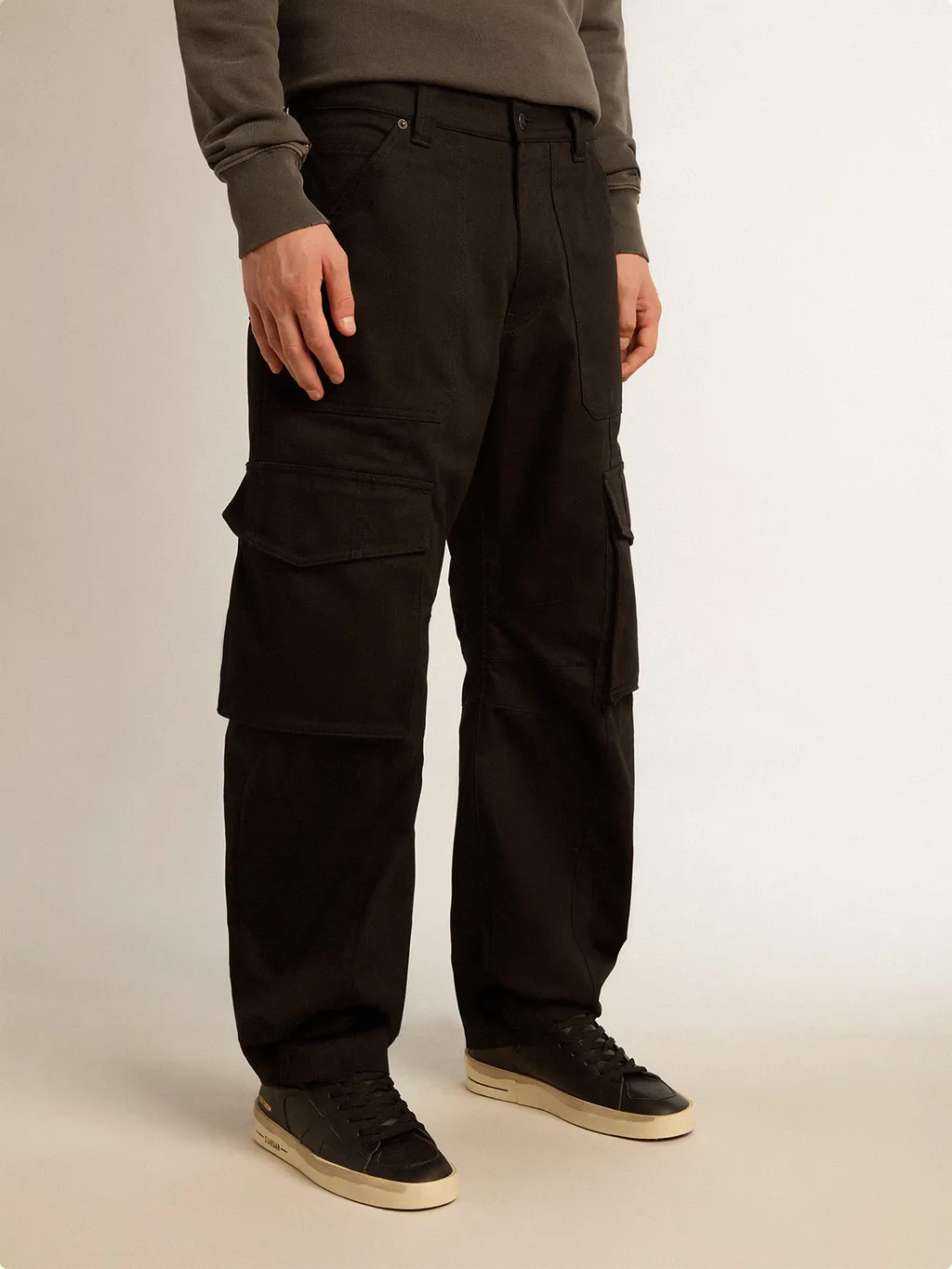 Straight-Leg Cargo Trousers