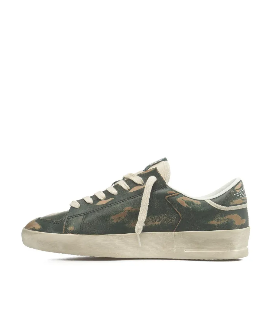 Stardan Distressed Lace-Up Sneakers