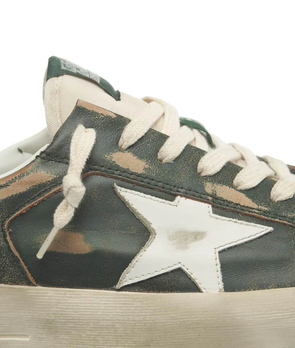 Stardan Distressed Lace-Up Sneakers