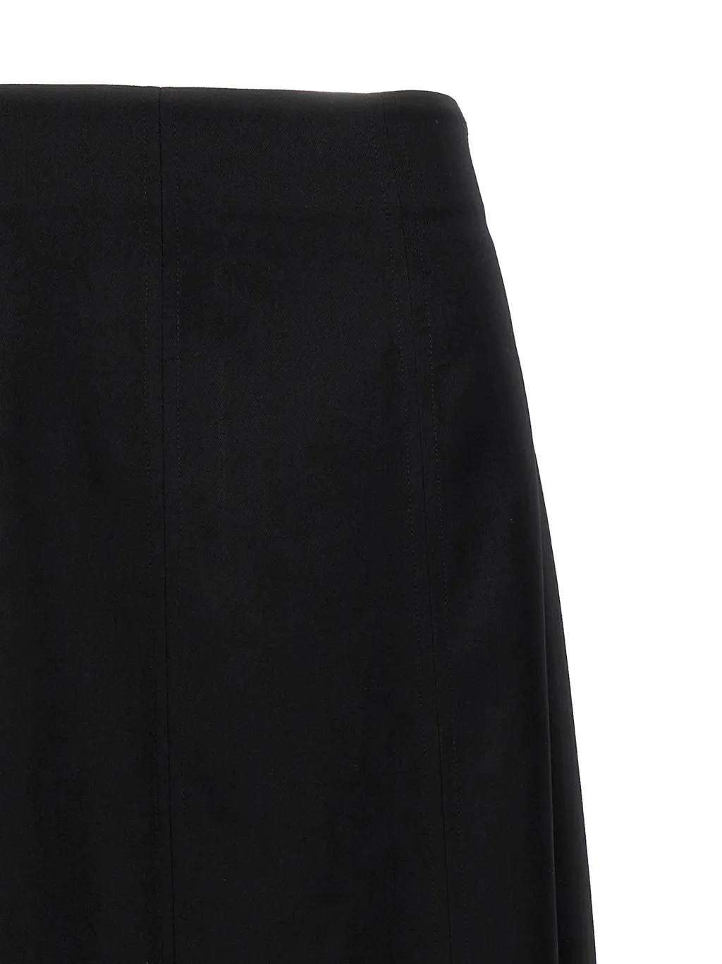 Front-Slit Midi Skirt