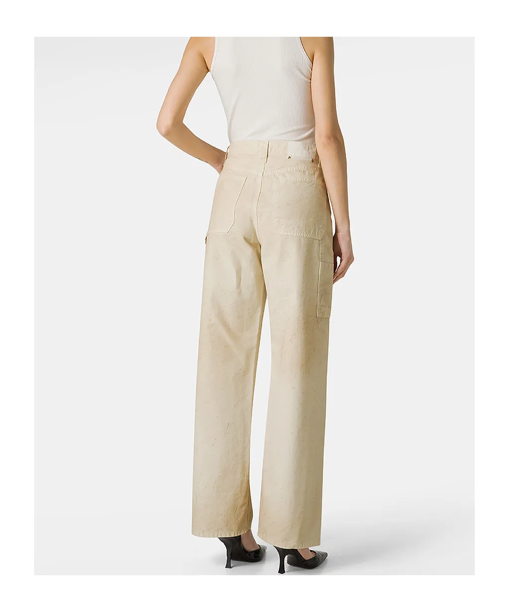 Wide-Leg Workwear Trousers