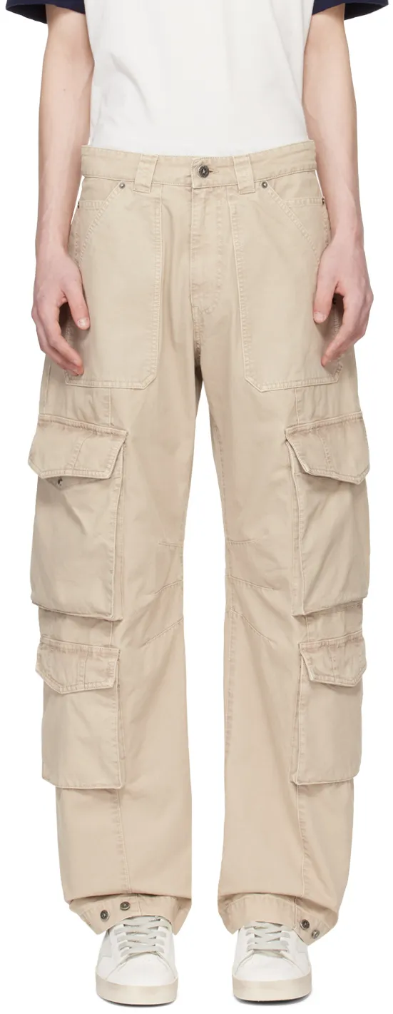 Straight-Leg Cargo Trousers