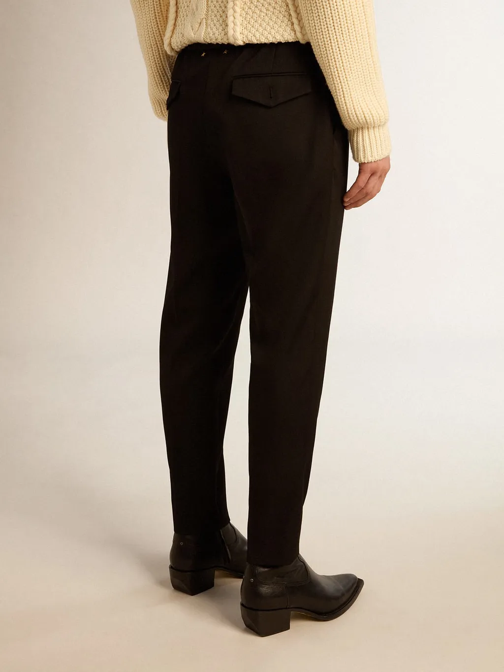 Logo-Plaque Straight-Leg Trousers