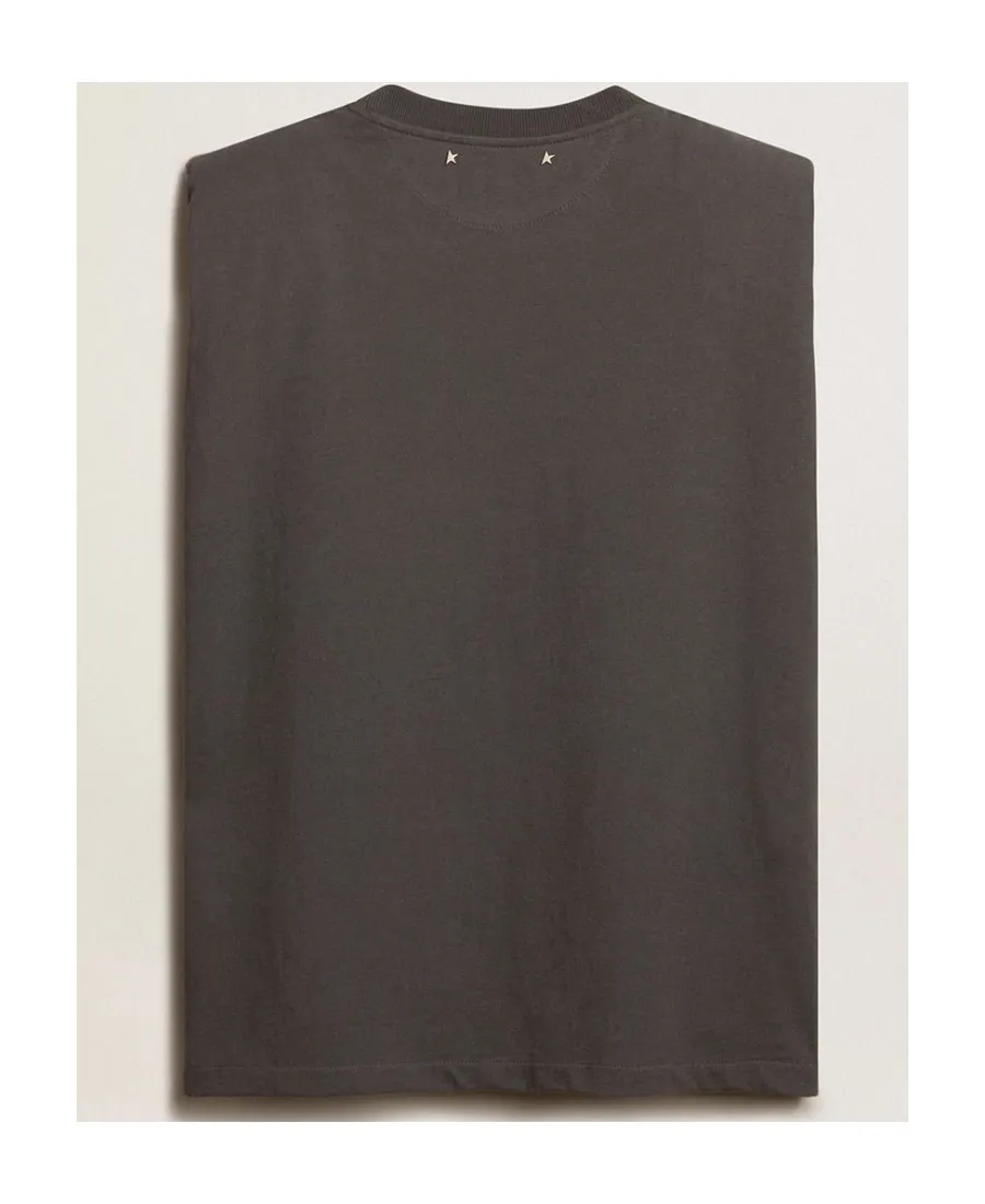 Studded Sleeveless T-Shirt