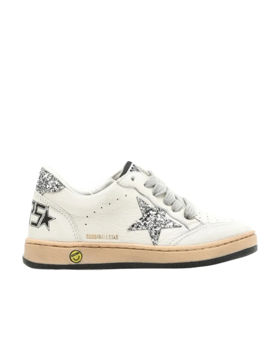 Ball Star Patch Round Toe Sneakers