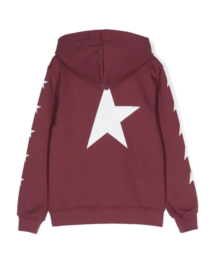 Star-Print Drop-Shoulder Hoodie
