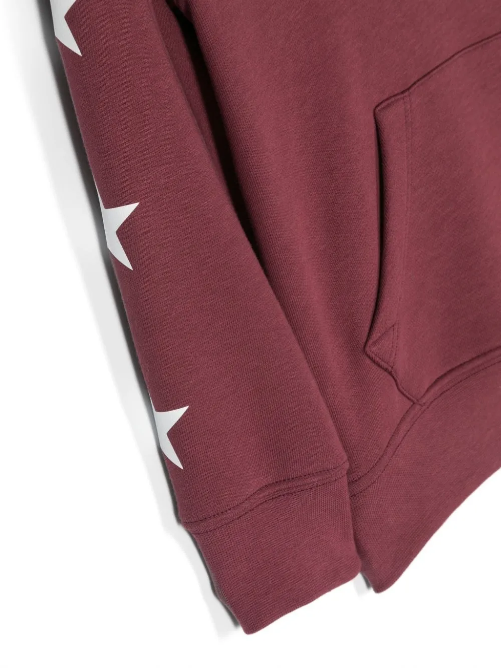 Star Printed Long-Sleeved Hoodie