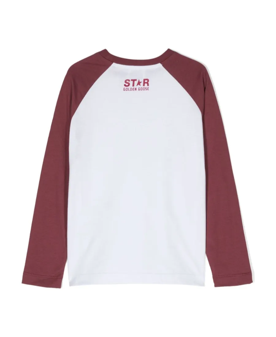 Star-Printed Raglan Crewneck T-Shirt