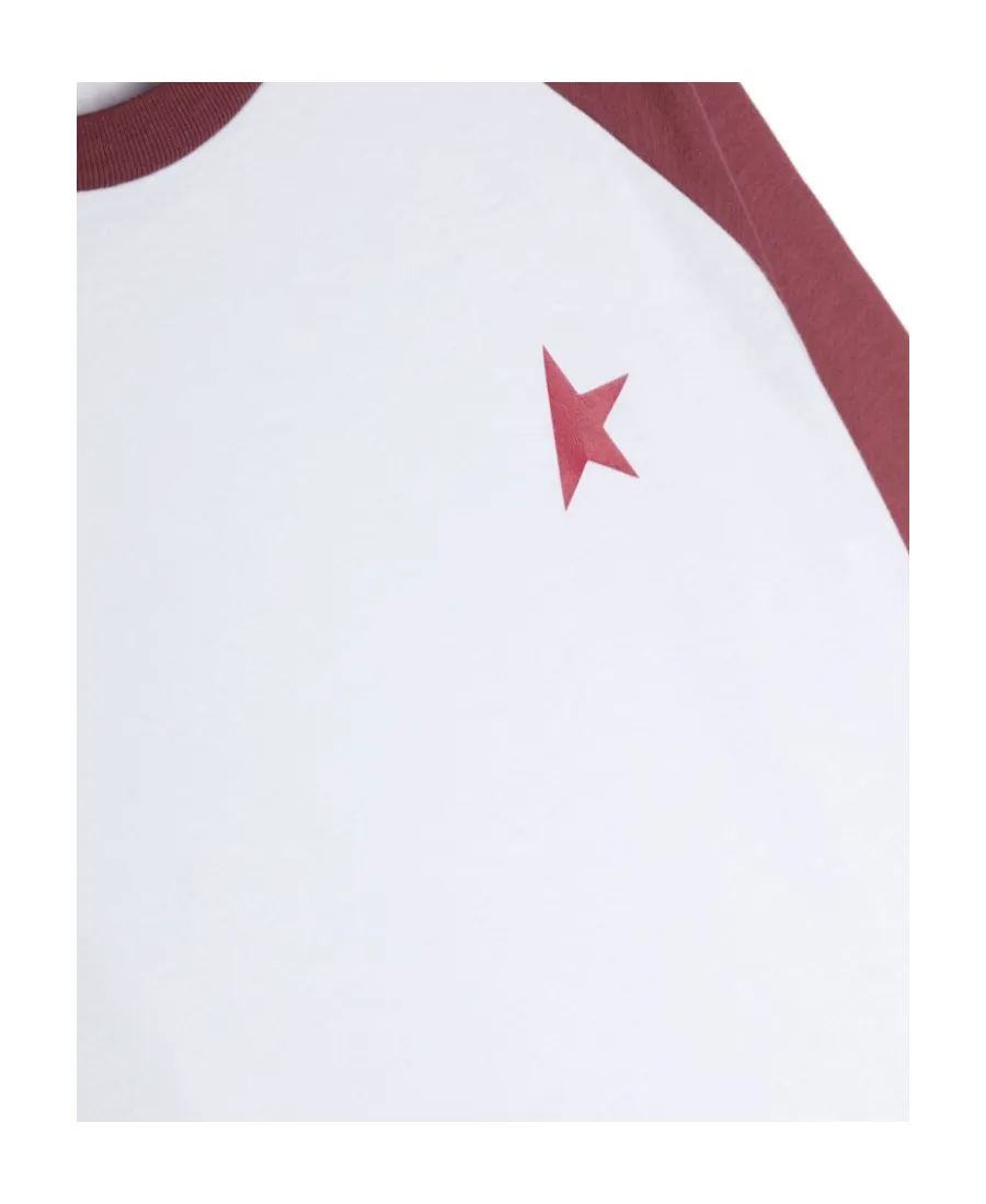 Star-Printed Raglan Crewneck T-Shirt