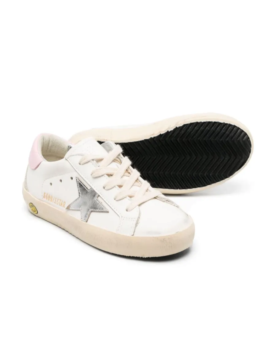 Star Patch Lace-Up Sneakers