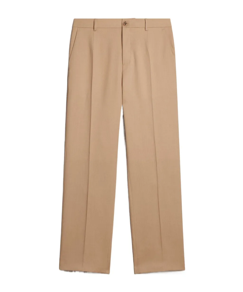 Logo Patch Straight-Leg Pants