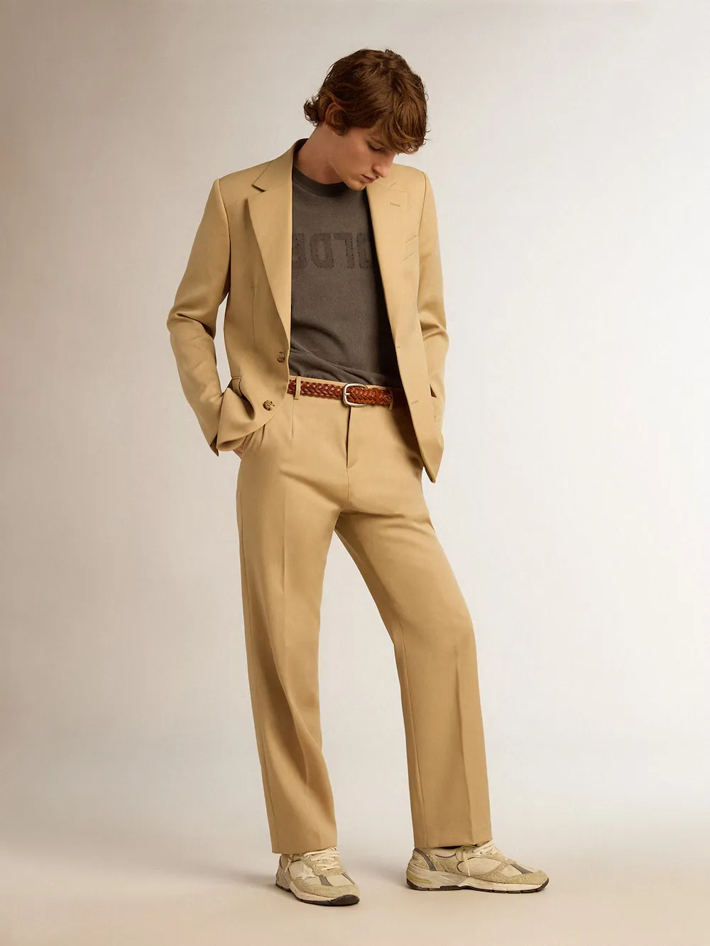 Logo Patch Straight-Leg Pants