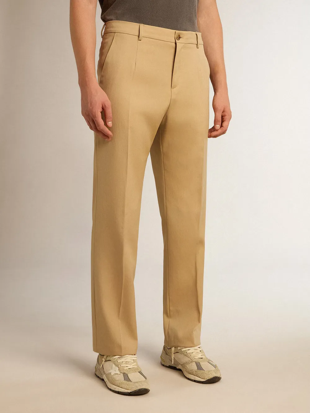 Logo Patch Straight-Leg Pants