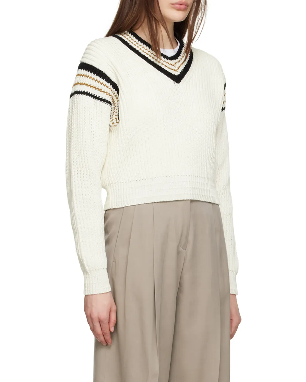 V-Neck Knitted Sweater
