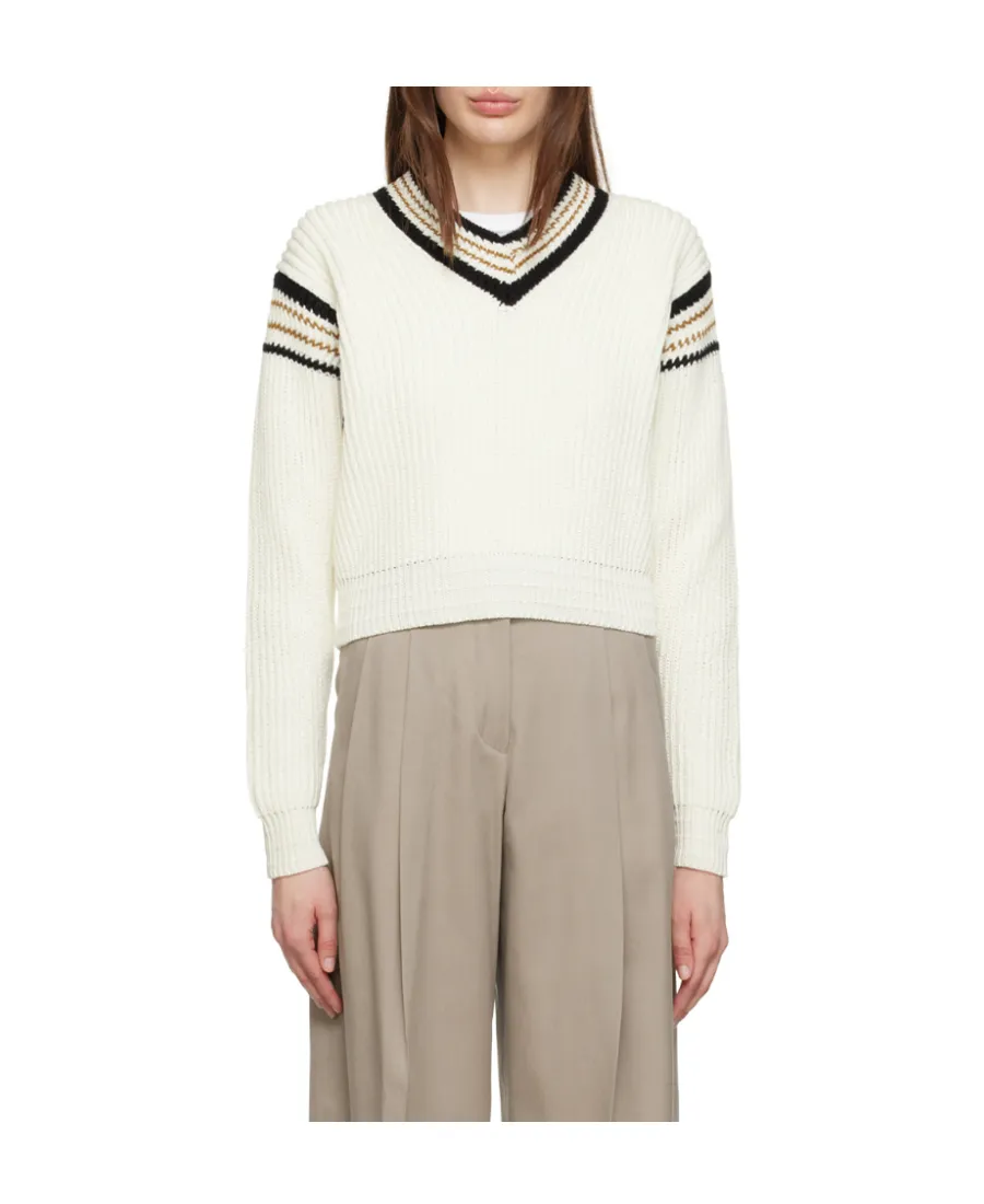 V-Neck Knitted Sweater
