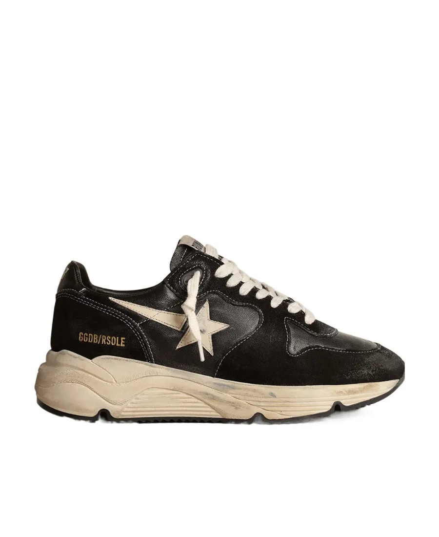 Running Sole Panelled Lace-Up Sneakers