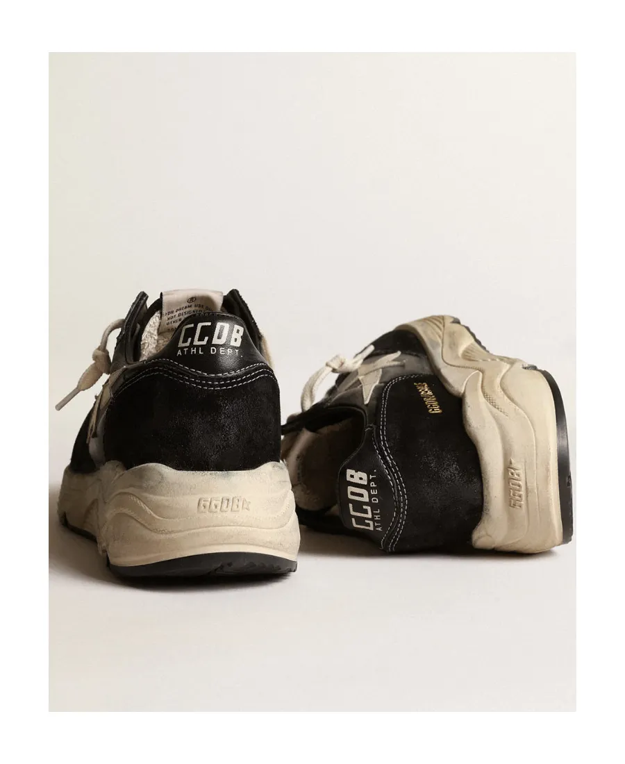Running Sole Panelled Lace-Up Sneakers