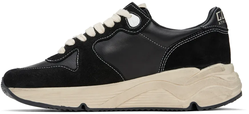 Running Sole Panelled Lace-Up Sneakers
