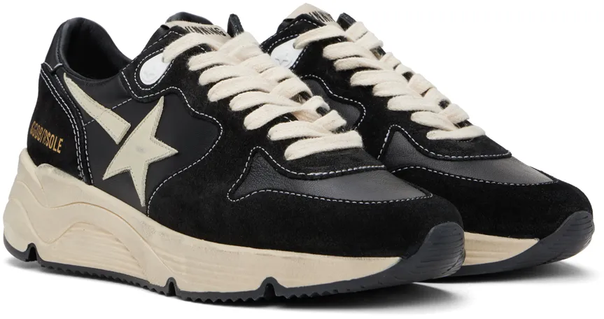 Running Sole Panelled Lace-Up Sneakers