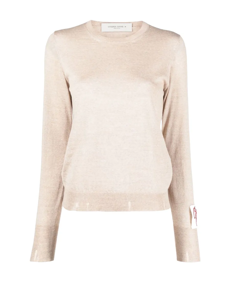 Distressed Effect Knit Jumper