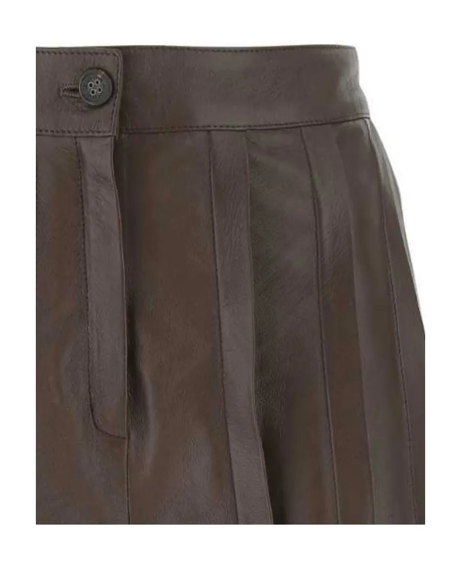 Pleated Bermuda Shorts