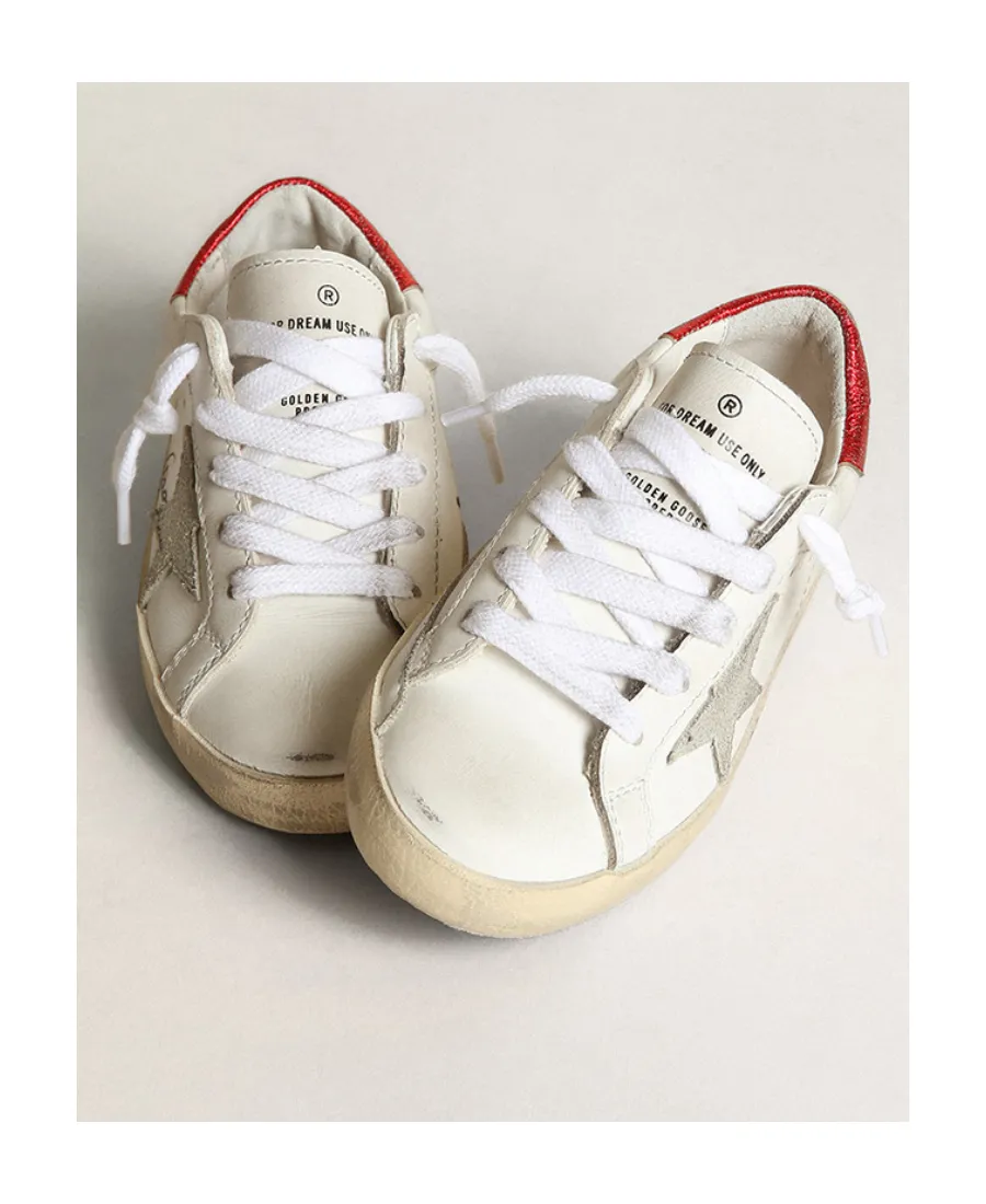 Distressed Lace-Up Sneakers