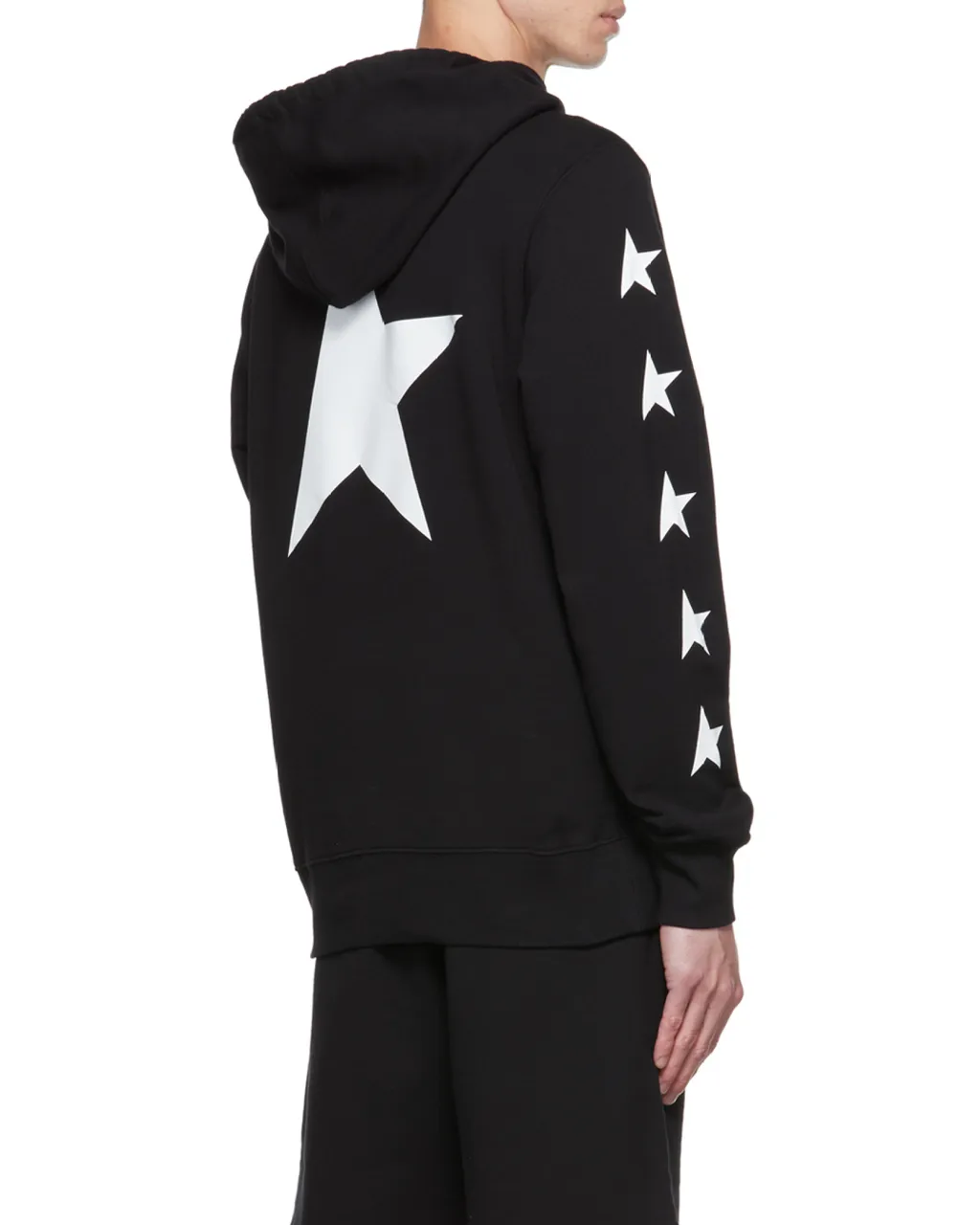 Star Printed Drawstring Hoodie