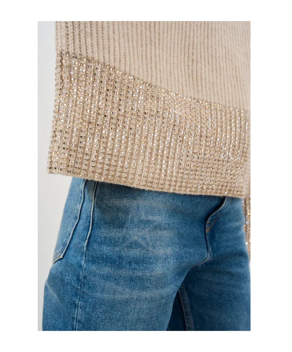Knitted Embellished Jumper