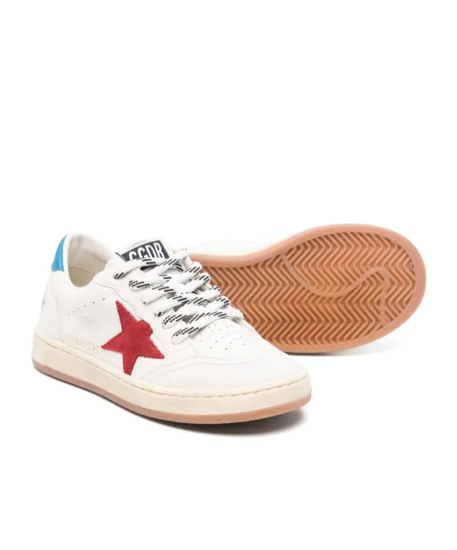 Ball Star-Patch Lace-Up Sneakers