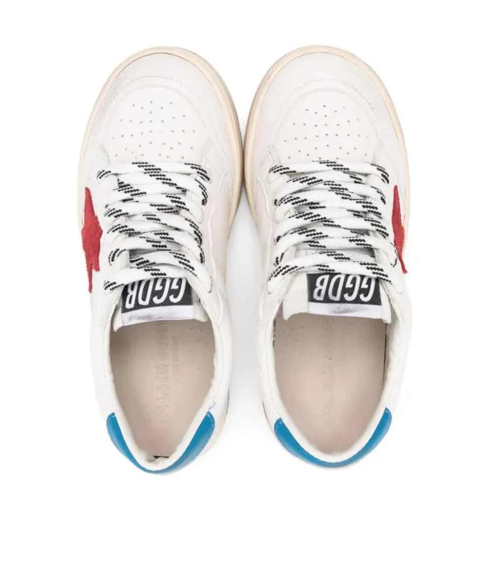 Ball Star-Patch Lace-Up Sneakers